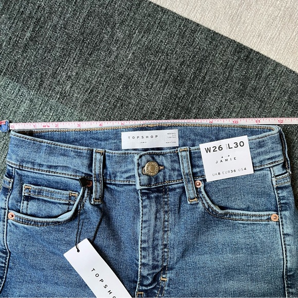 TOPSHOP - Jamie Ripped Skinny Jeans - US 4 / UK 8 / EUR 36 - W26/L30 - Picture 4 of 8